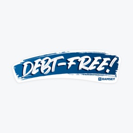 Debt-Free! Sticker