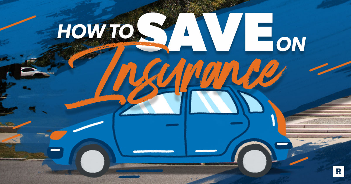 how to save on a car insurance header image with car