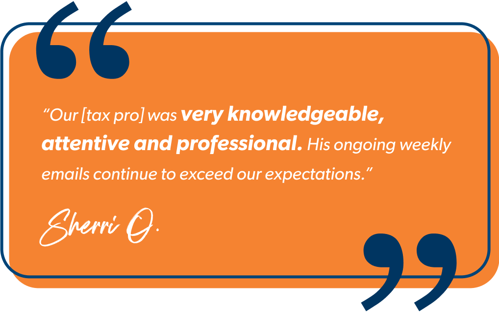 "Our ELP was very knowledgable, attentive and professional. His ongoing weekly emails continue to exceed our expectations." - Sherri O.
